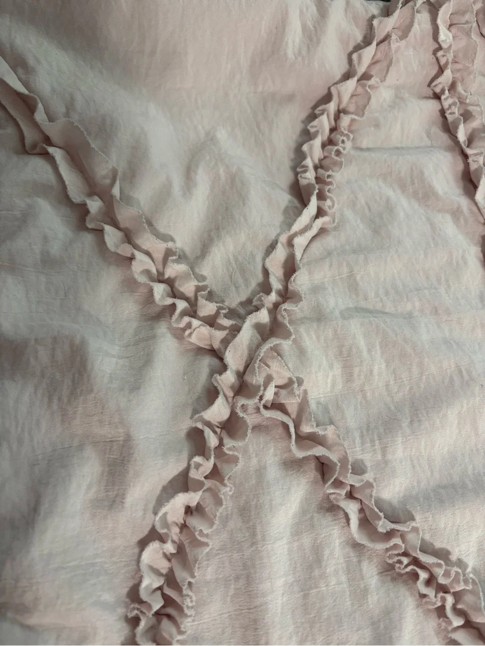 Pottery Barn Kids Casual Ruffle Pink Pillow Shams Set of 2 - Pillows not include